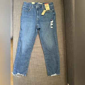 Levi’s 724 high-rise slim straight cropped 32W NWT